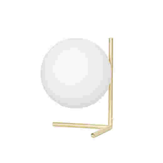OLTEN BRUSHED BRASS/OPAL GLASS TABLE LAMP