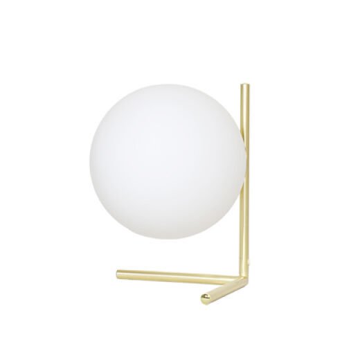 OLTEN BRUSHED BRASS/OPAL GLASS TABLE LAMP