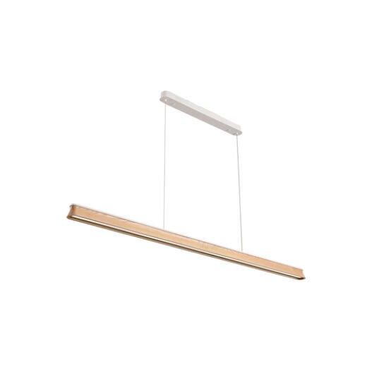 ECHO 24W CCT ASH WOOD/SANDY WHITE 150CM LED LINEAR PENDANT
