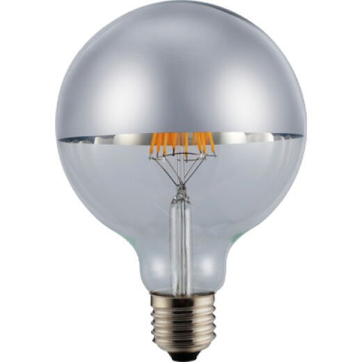 LED G95 8W E27 WARM WHITE CROWN MIRROR LAMP