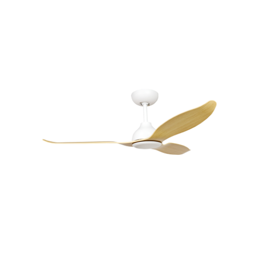 VALENCIA 24V MOTOR WHITE/ASH WOOD LOOK 105CM DC CEILING FAN