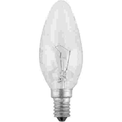 INCANDESCENT 25W E14 CLEAR DIMMABLE CANDLE LAMP