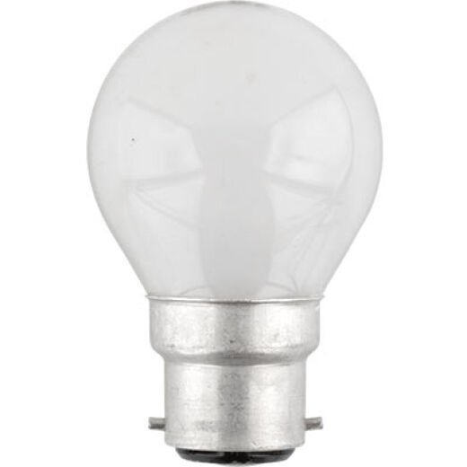 INCANDESCENT 40W B22 OPAL DIMMABLE FANCY ROUND LAMP