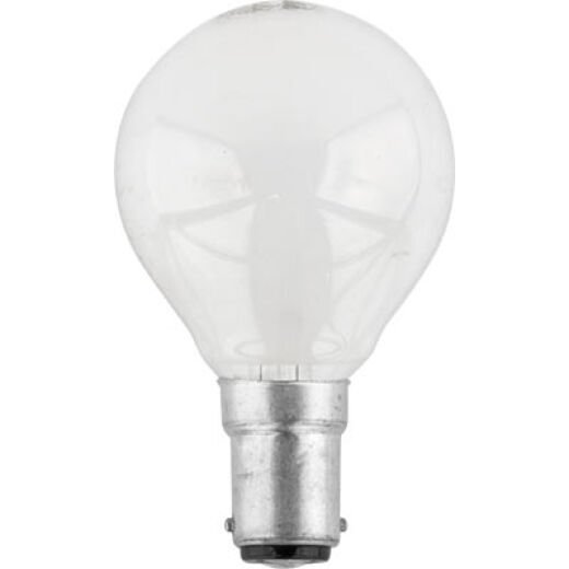 INCANDESCENT 40W B15 OPAL DIMMABLE FANCY ROUND LAMP