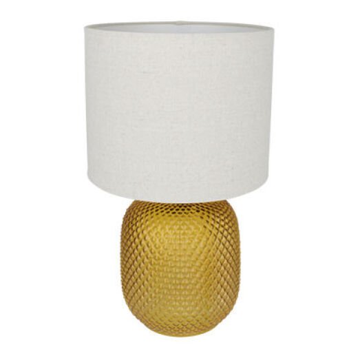 BOLLA AMBER GLASS TABLE LAMP