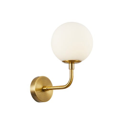 HAVANA BRUSHED BRASS/OPAL WALL LIGHT