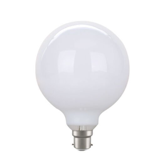 LED G125 12W B22 WARM WHITE OPAL DIMMABLE LAMP
