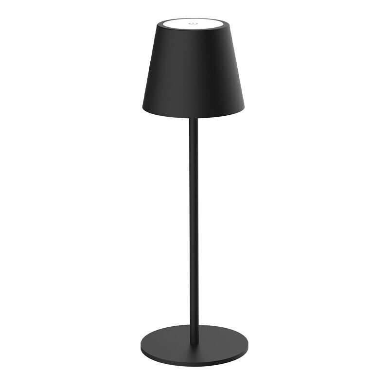 CARINA 3W BLACK LED BATTERY TABLE LAMP(IP54) Lightingplus