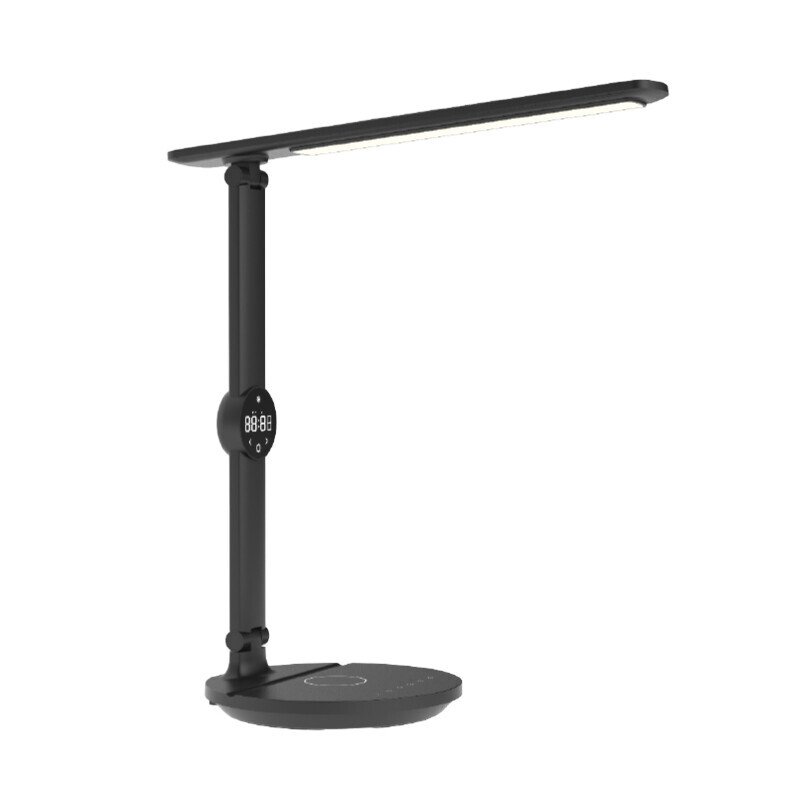 TEMPO BLACK 9.5W LED WIRELESS/USB DESK LAMP (CCT) Lightingplus