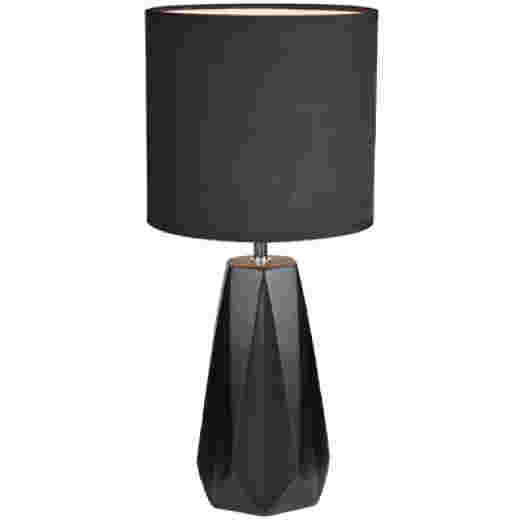 SHELLY BLACK CERAMIC TABLE LAMP