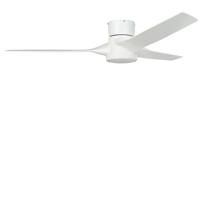 Flatiron 130 White Dc Hugger Ceiling Fan Lightingplus