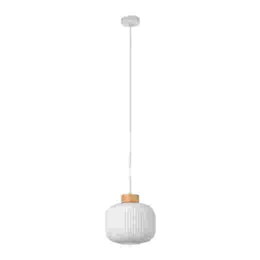 SKAGEN WOOD/OPAL GLASS 25CM 1 LIGHT PENDANT