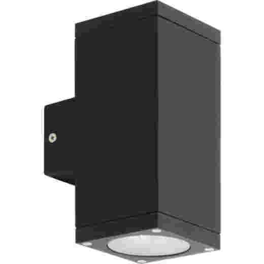 KUBE BLACK UP/DOWN EXTERIOR WALL LIGHT