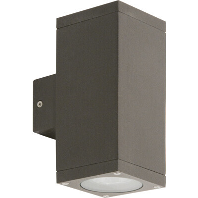 Kube Gu10 2lt Graphite Exterior Lightingplus - Recessed Exterior Wall Lights Nz Kube Gu10 2lt Graphite Exterior Lightingplus - Recessed Exterior Wall Lights Nz