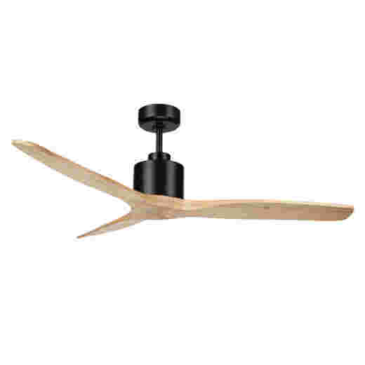 AVOCA.2 BLACK/SOLID WOOD 120CM DC CEILING FAN