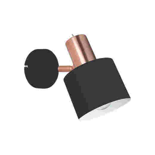 ARI BLACK/COPPER SWITCHED WALL LIGHT
