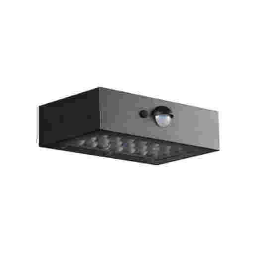 BRICK 3W 4000K BLACK 14CM LED EXTERIOR SOLAR WALL LIGHT