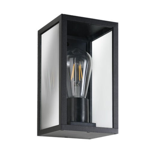 PANDORA.2 IP44 MATT BLACK EXTERIOR WALL LIGHT