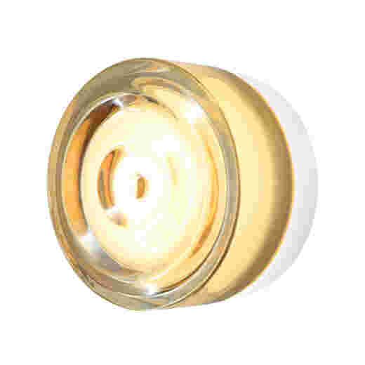 SLOOP IP65 WHITE/AMBER WAVE GLASS WALL LIGHT