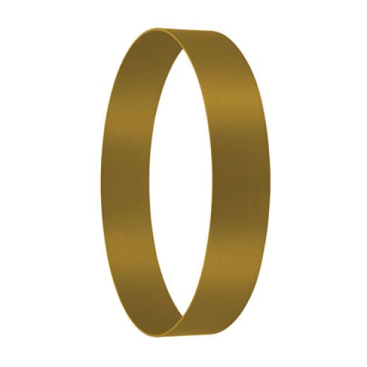 SLOOP BRUSHED BRASS DECO RING
