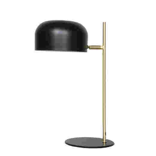 TURIN MATT BLACK/BRUSHED BRASS DESK LAMP