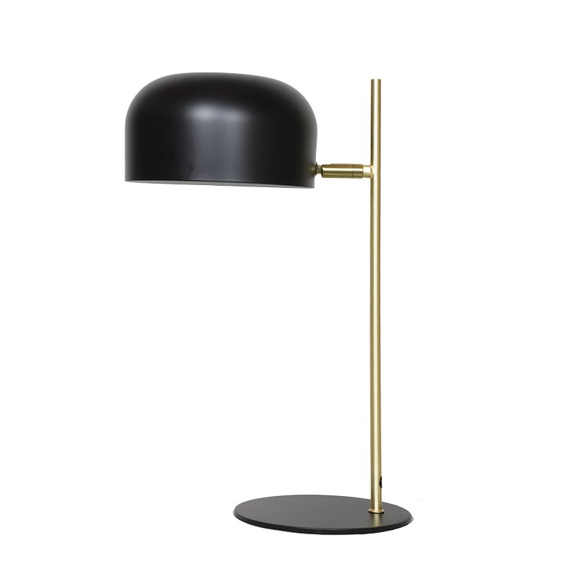 TURIN MATT/BRUSHED BRASS BLACK DESK LAMP Lightingplus
