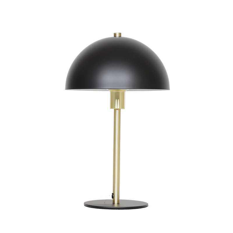 TRIBECA MATT BLACK/BRUSHED BRASS TABLE LAMP Lightingplus
