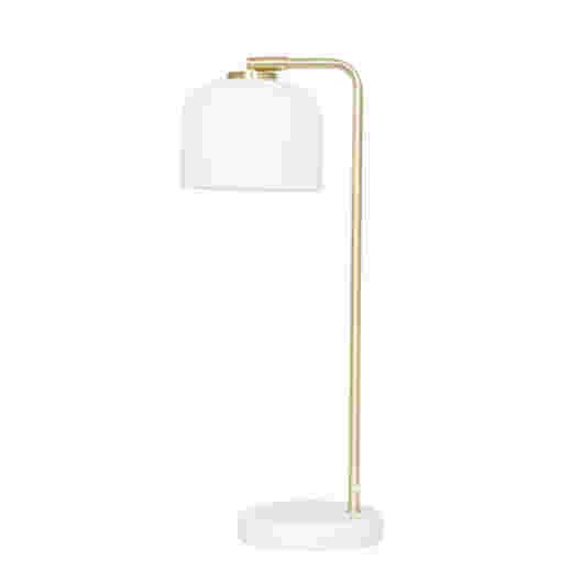 BARONA MARBLE/BRUSHED BRASS/OPAL GLASS TABLE LAMP