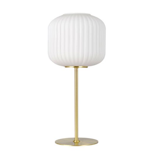 SKAGEN BRUSHED BRASS/OPAL GLASS TALL TABLE LAMP