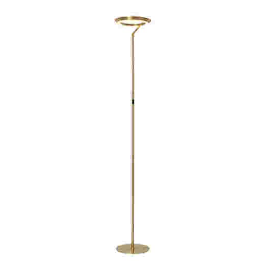 NOVAK 20W 3000K BRUSHED BRASS LED FLOOR LAMP