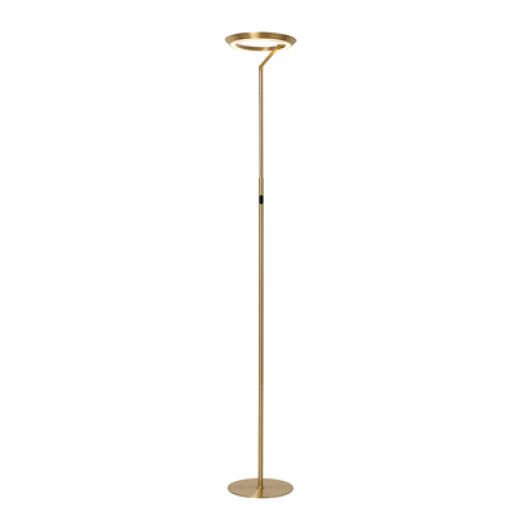 NOVAK 20W 3000K BRUSHED BRASS LED FLOOR LAMP