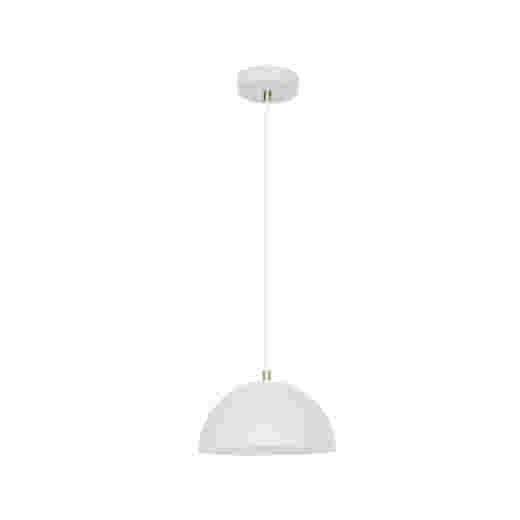 TRIBECA MATT WHITE/BR. BRASS 21CM 1 LIGHT PENDANT