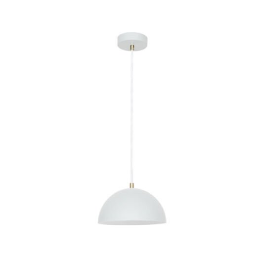 TRIBECA MATT WHITE/BR. BRASS 21CM 1 LIGHT PENDANT