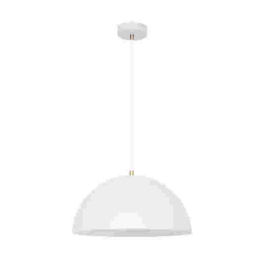 TRIBECA MATT WHITE/BR. BRASS 35CM 1 LIGHT PENDANT