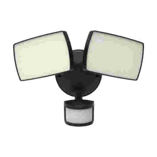 SCOPE 30W CCT IP54 BLACK LED TWIN SECURITY LIGHT