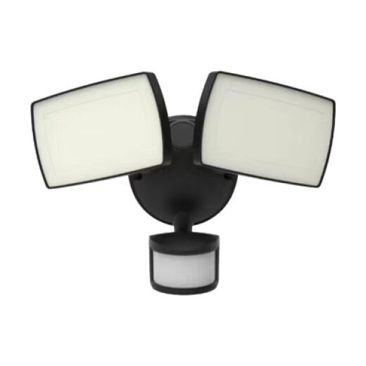 SCOPE 30W CCT IP54 BLACK LED TWIN SECURITY LIGHT