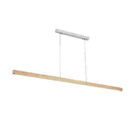 NITA 20W CCT ASH WOOD/MATT WHITE 123CM LED LINEAR PENDANT