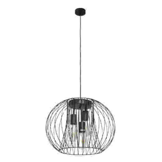 MALO.2 MATT BLACK 45CM 3 LIGHT PENDANT