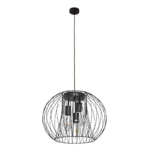 MALO.2 MATT BLACK 45CM 3 LIGHT PENDANT