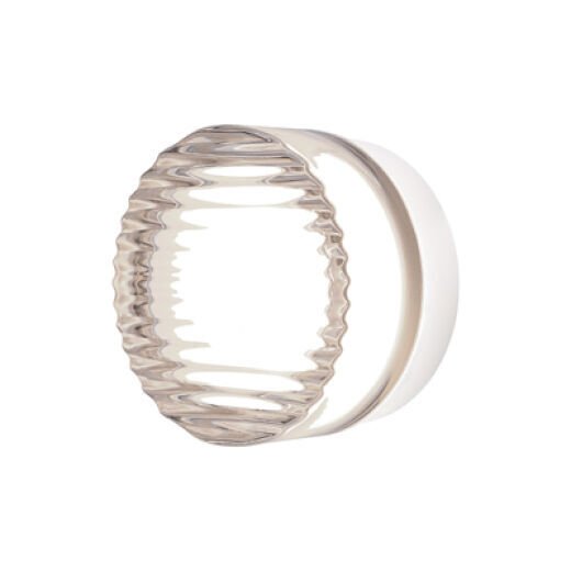 SLOOP IP65 WHITE/CLEAR DUNE GLASS WALL LIGHT