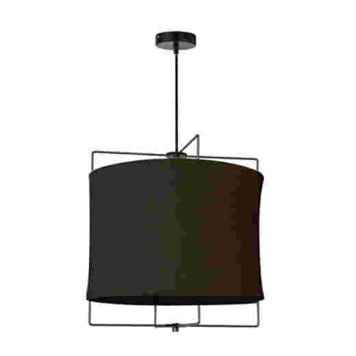 RAFAEL BLACK/BLACK LINEN 40CM 1 LIGHT PENDANT
