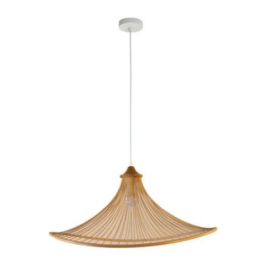 AKIRA NATURAL BAMBOO 63CM 1 LIGHT PENDANT