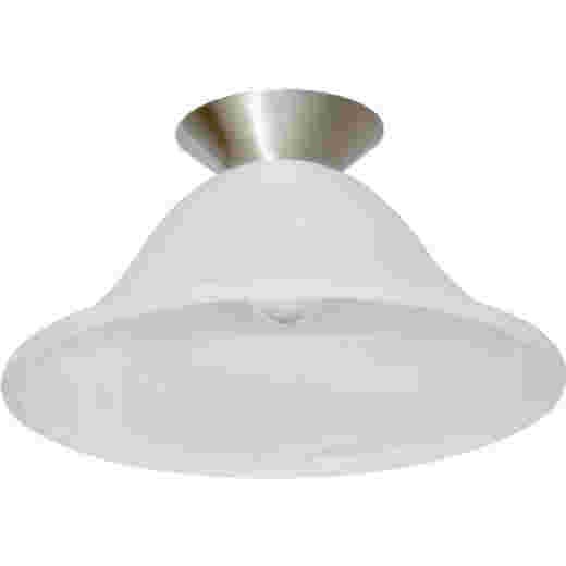 PANA BRUSHED CHROME/ALABASTER 29CM DIY CEILING LIGHT