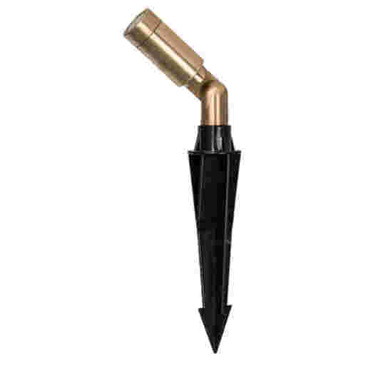 ENZO 3W 3000K IP65 SOLID BRASS LED GARDEN SPIKE SPOTLIGHT