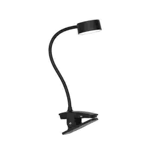 MINA 2W CCT BLACK LED BATTERY CLAMP LAMP