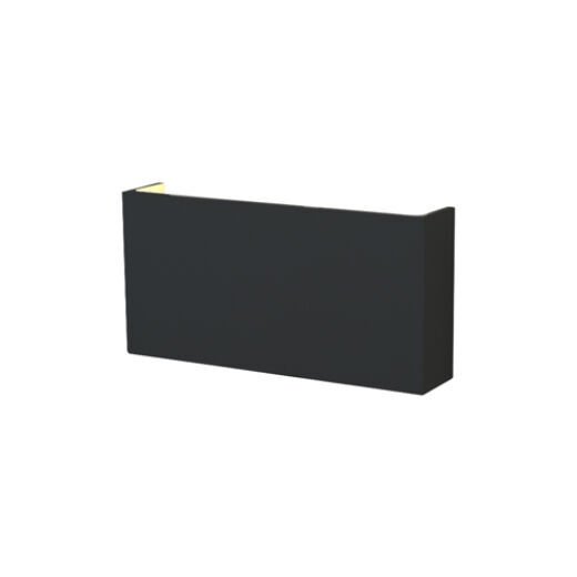 QUARTO 10W 3000K IP65 BLACK LED EXTERIOR WALL