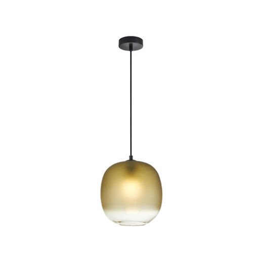 REEF FROSTED OLIVE GLASS 24CM 1 LIGHT PENDANT