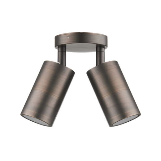 GAVEL IP65 BRONZE TWIN EXTERIOR LIGHT