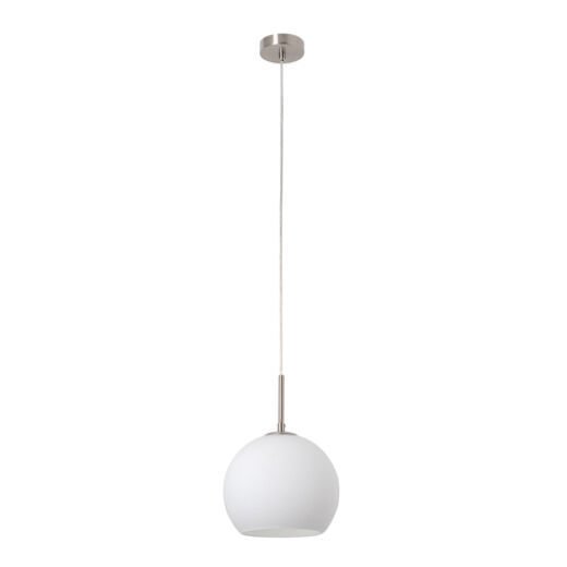 SENA BRUSHED CHROME/OPAL GLASS 23CM 1 LIGHT PENDANT