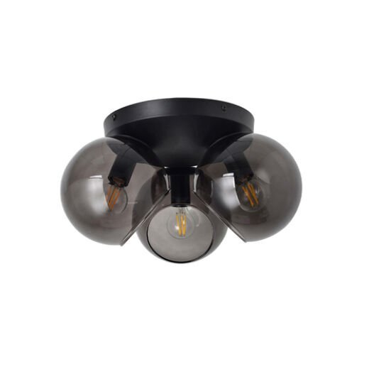 SENA MATT BLACK/SMOKE GLASS 3 LIGHT CTC